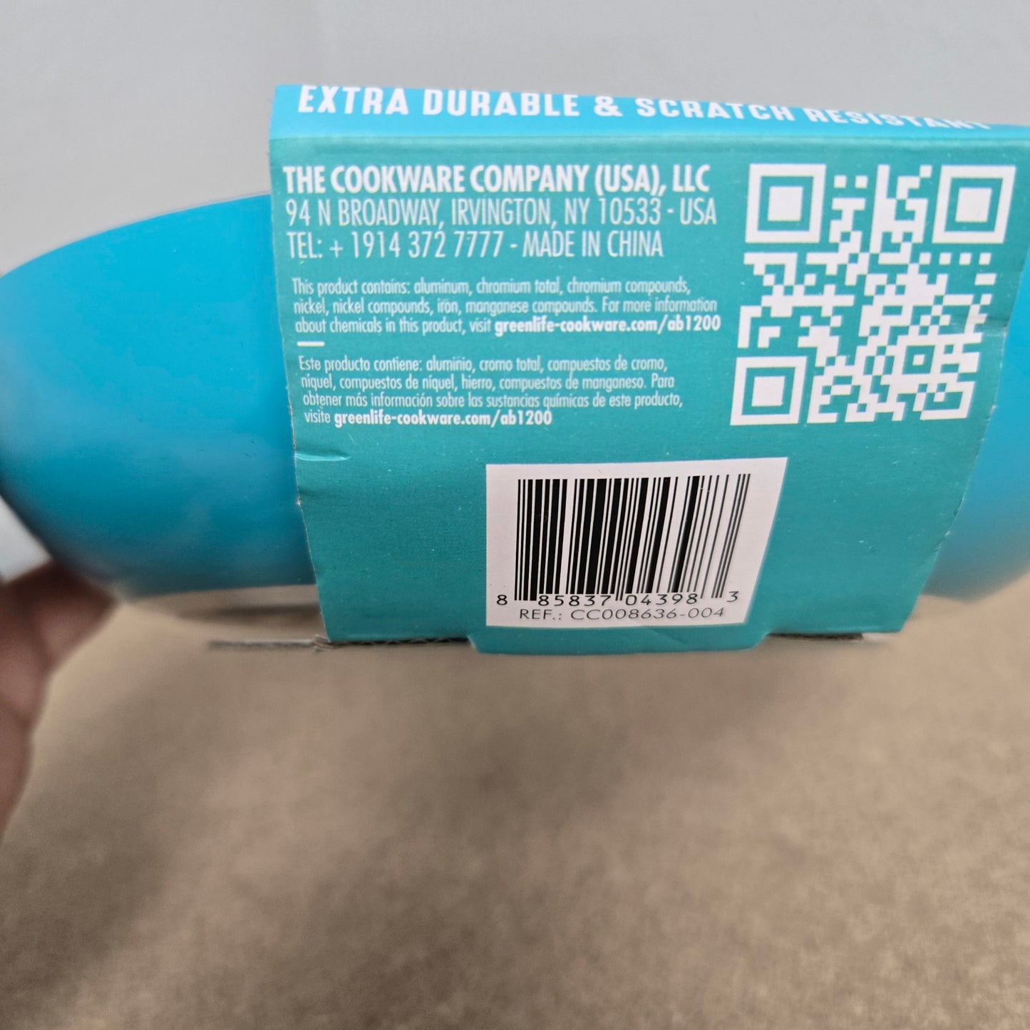 GreenLife Essentials 8" Ceramic Frypan, Teal