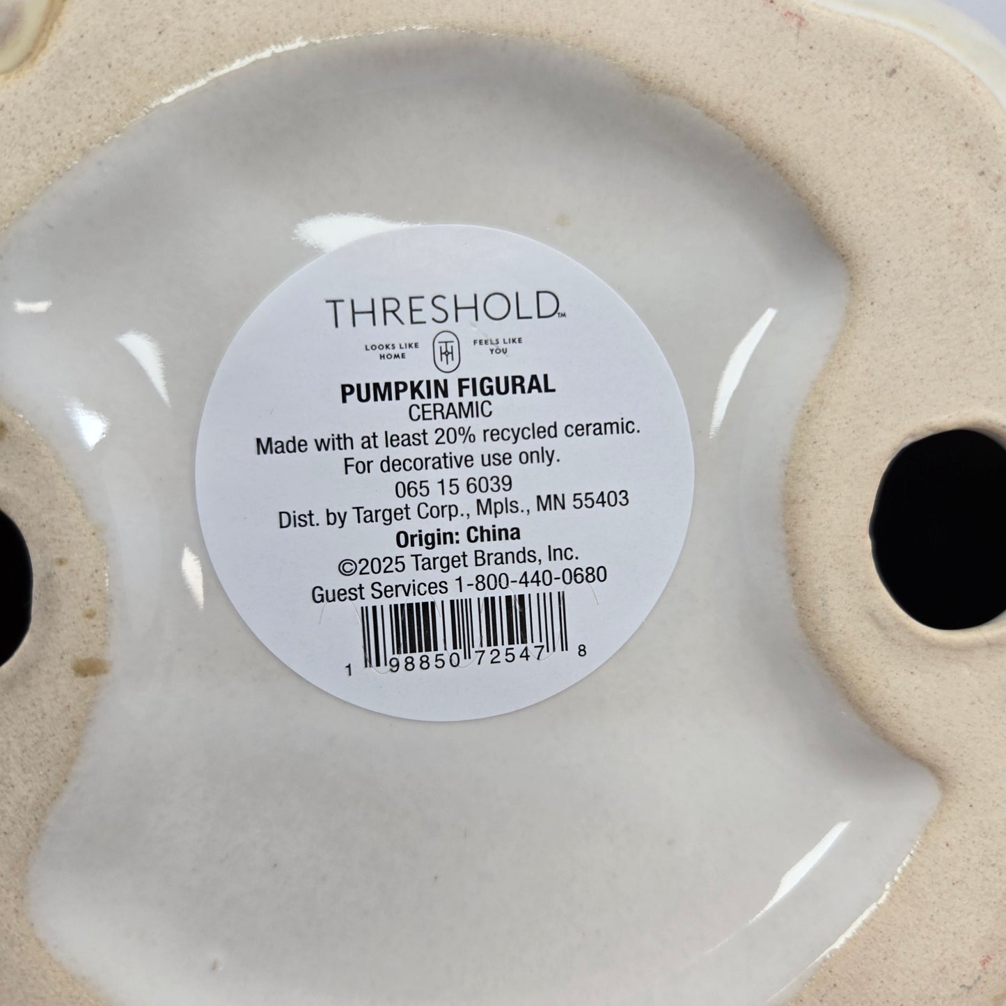 Ceramic Cream Pumpkin - Threshold™