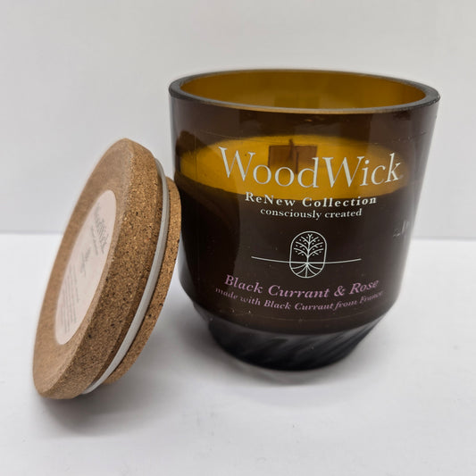 WoodWick® ReNew Black Currant & Rose Medium Jar Candle