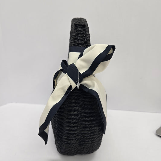 Straw Mini Bag with Bow - A New Day