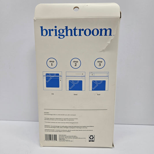 Large 5pc Compression Travel Bags Clear - Brightroom™