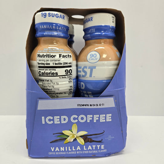 Quest Nutrition Vanilla Latte Caffeinated Protein Iced Coffee - 4ct