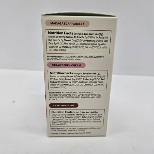 Gainful Flavor Sticks for Unflavored Protein Powder, Neapolitan Variety Pack - 14 count