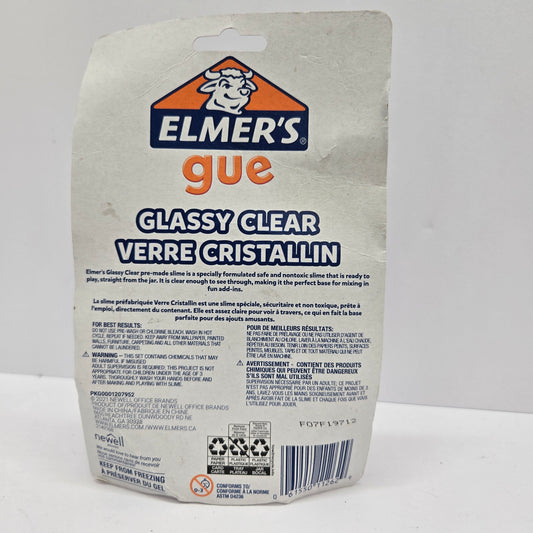 Elmer's Gue Premade Slime, Glassy Clear Slime, Great for Mixing in Add-ins