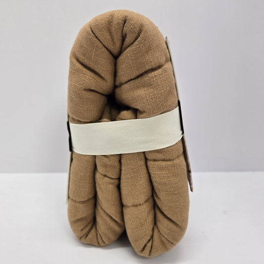 Standard Heavyweight Linen Blend Quilt Pillow Sham Warm Brown - Casaluna™