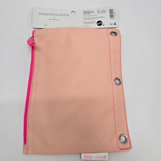 Yoobi Barbie Zipper Binder Pencil Case