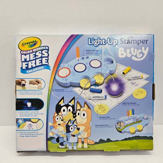 Crayola Magic Light Up Bluey Stamper Art Set