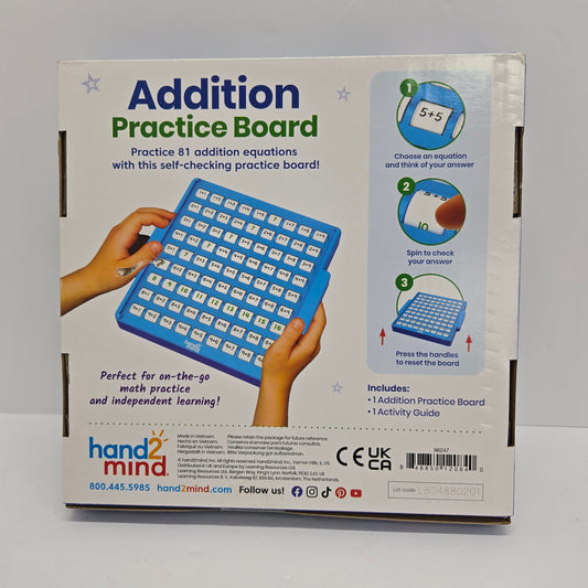 Addition Practice Board - hand2mind