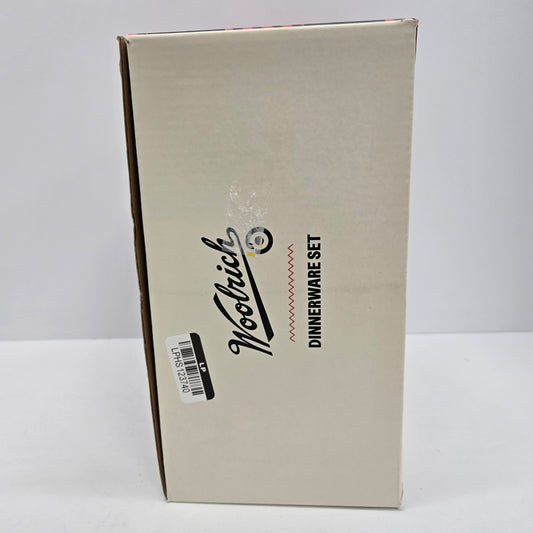 4pc Enamel Dinnerware Set Dark Green/Black - Woolrich