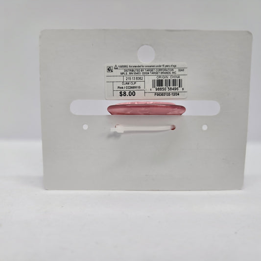 I DO CREW Pink & White Claw Clip