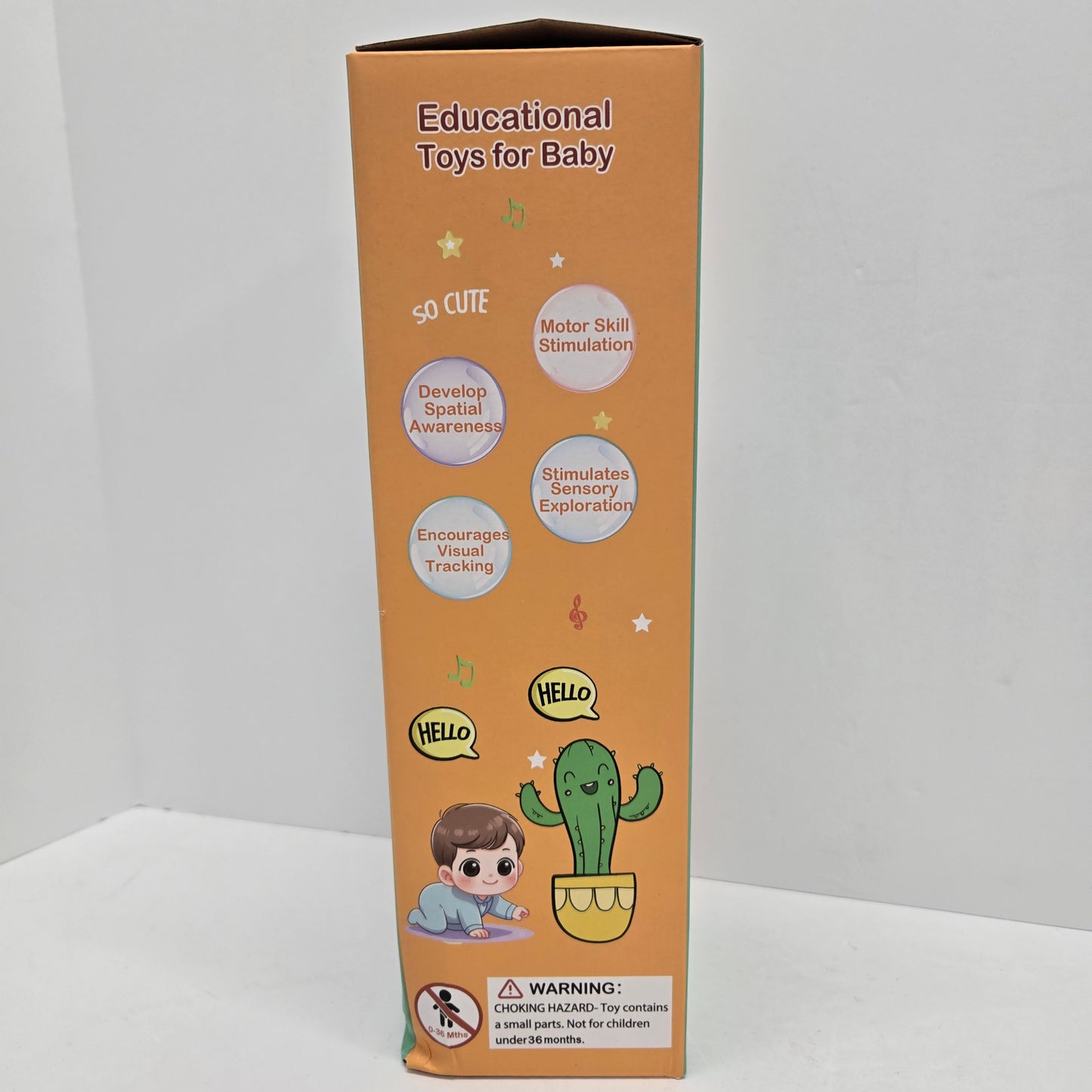 Dancing Cactus Plush Toy Recording Lights, pre-loaded songs, repeats & more