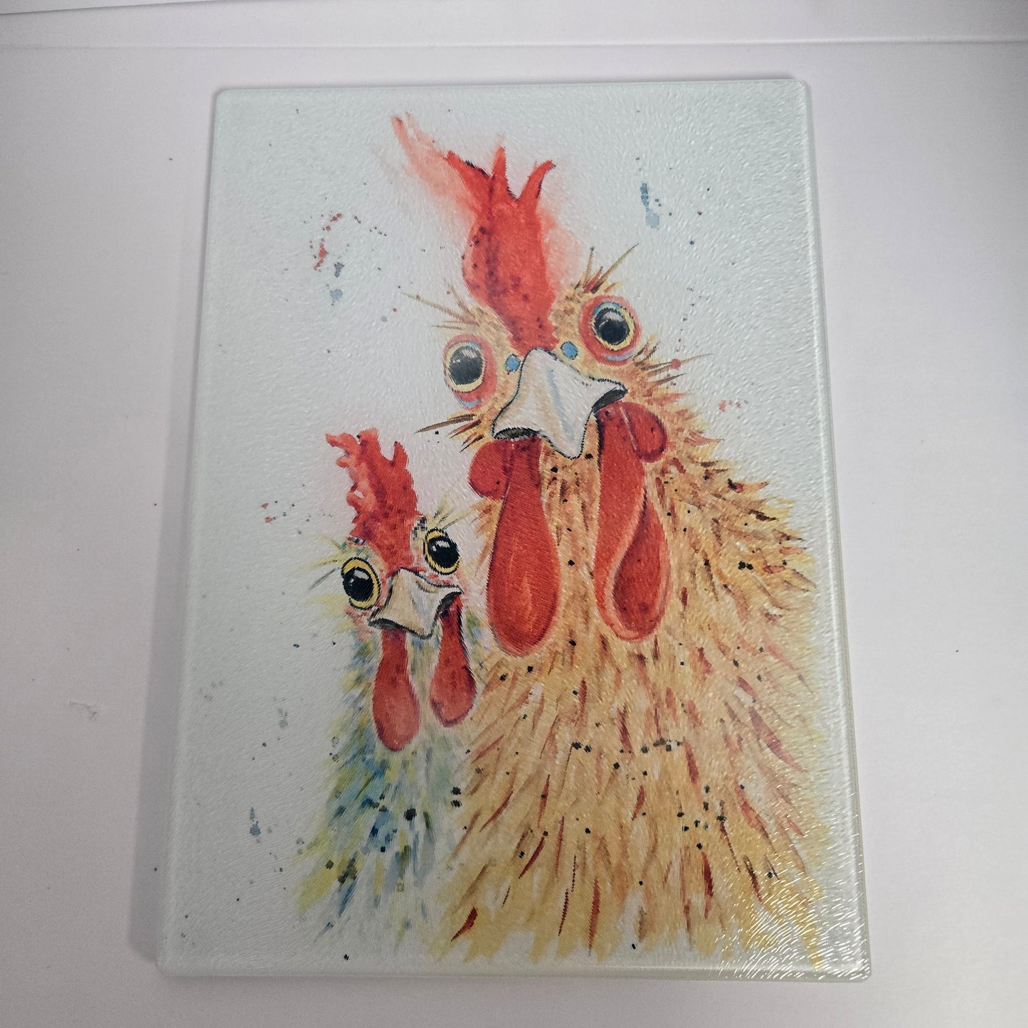 Glass Cutting Board 15" x 11" - Pick your print