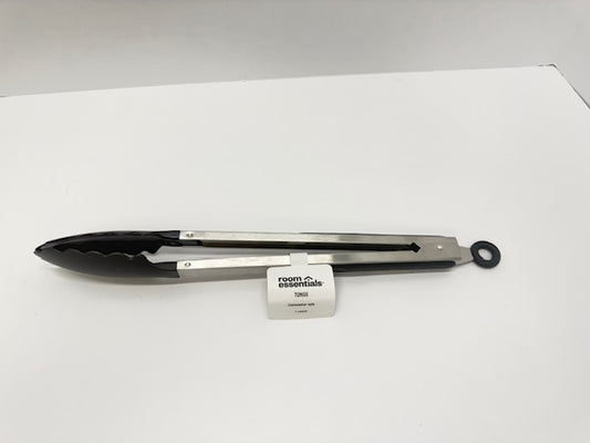 Stainless Steel Kitchen Tongs Black - Room Essentials™: Dishwasher-Safe Nylon Cooking & Serving Utensil, 13.84" Length
