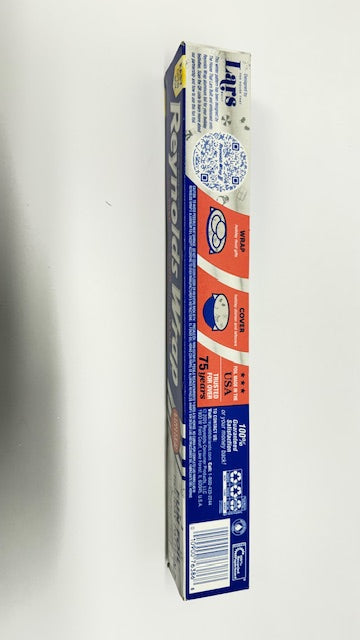 Reynolds Wrap Fun Foil, Embossed Aluminum Foil Roll, Features a Limited-Edition Holiday Pattern for Wrapping Food Gifts and Covering Holiday Dishes, 8.33 Yards X 12 Inches, 25 Sq. Ft.