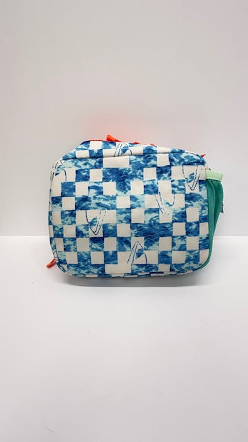Cat and Jack Checkered Shark Lunch Bag w/ Buckled Strap