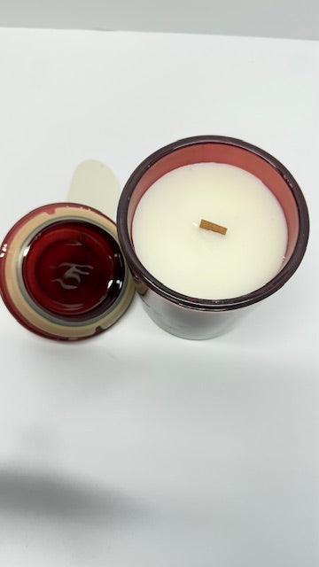 Wooden Wick Lidded Jar Candle - Threshold™- Warm Cider & Cinnamon