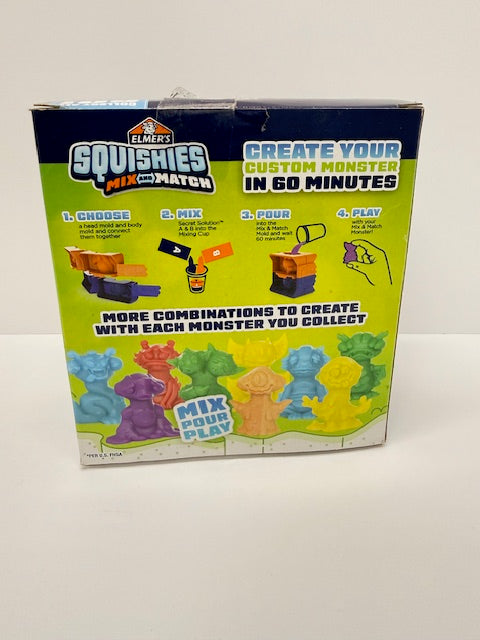 Elmer’s Squishies Mix and Match DIY Squishy Toys Kids Crafts Creates 2 Mix and Match Characters 12 Piece Kit