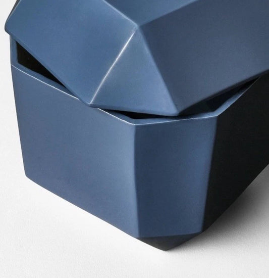 5" Decorative Lacquer Box Blue - Threshold™ designed with Studio McGee