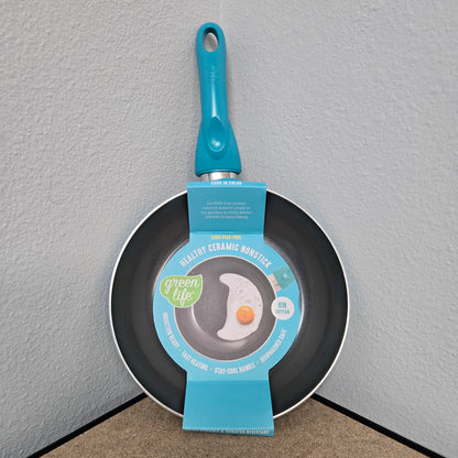 GreenLife Essentials 8" Ceramic Frypan, Teal