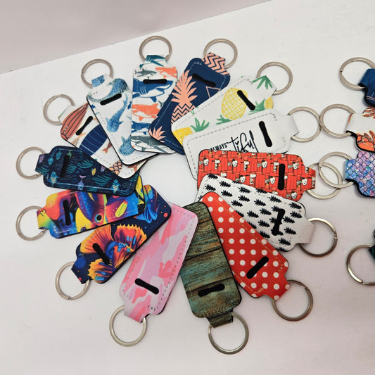 Chapstick Keychain - Pick your print