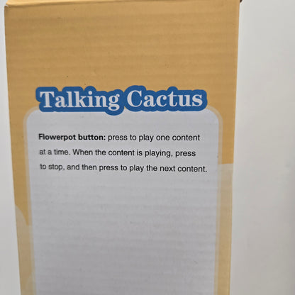 Dancing Cactus Toy Sings 120 songs, repeats. W/LED lights with Vacation Outfits