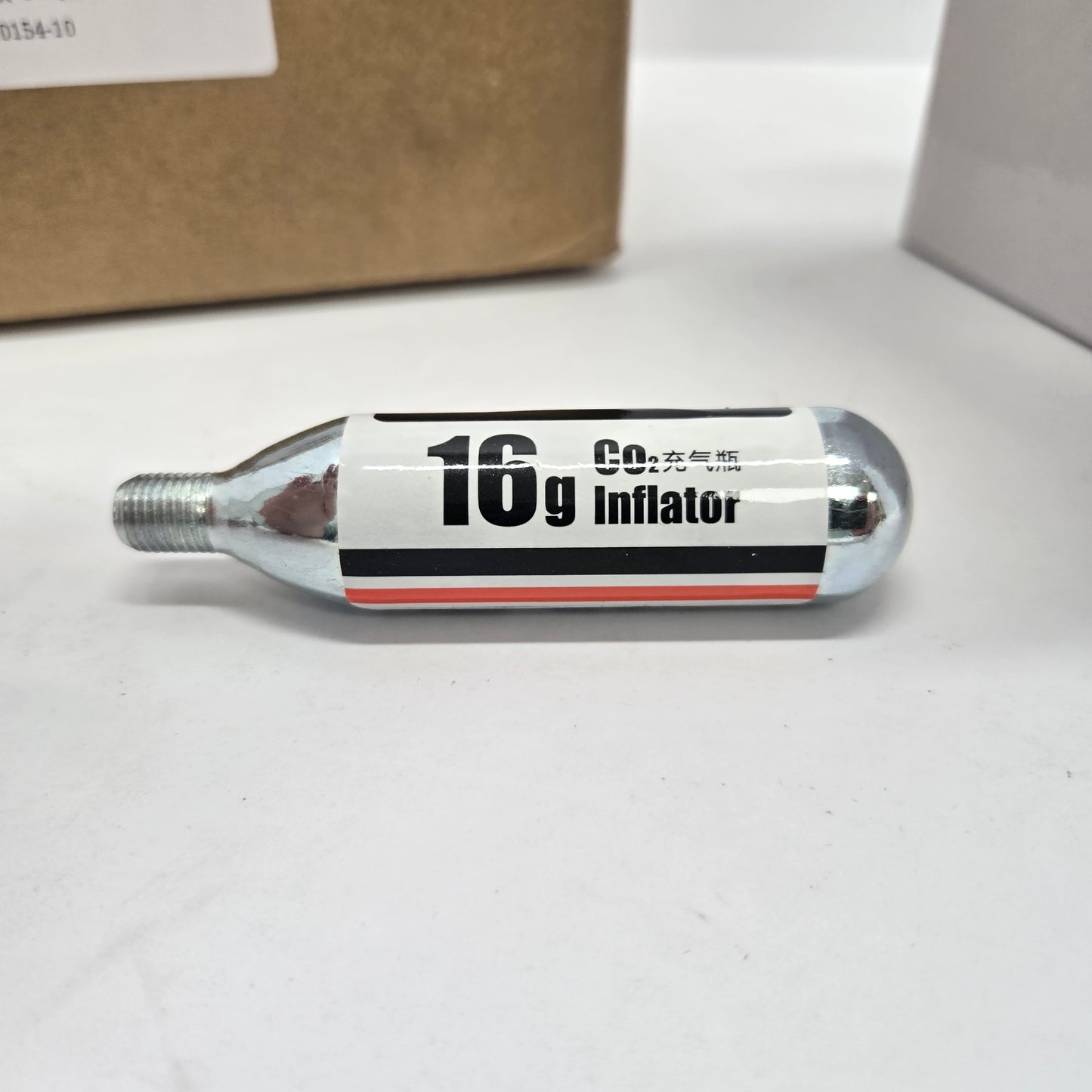 ThinkRider Kit; 16g Threaded 10pk CO2 Cartridges, with CO2 Bike Tire Inflator adaptor, for Bike, bicycle, tricycle tires
