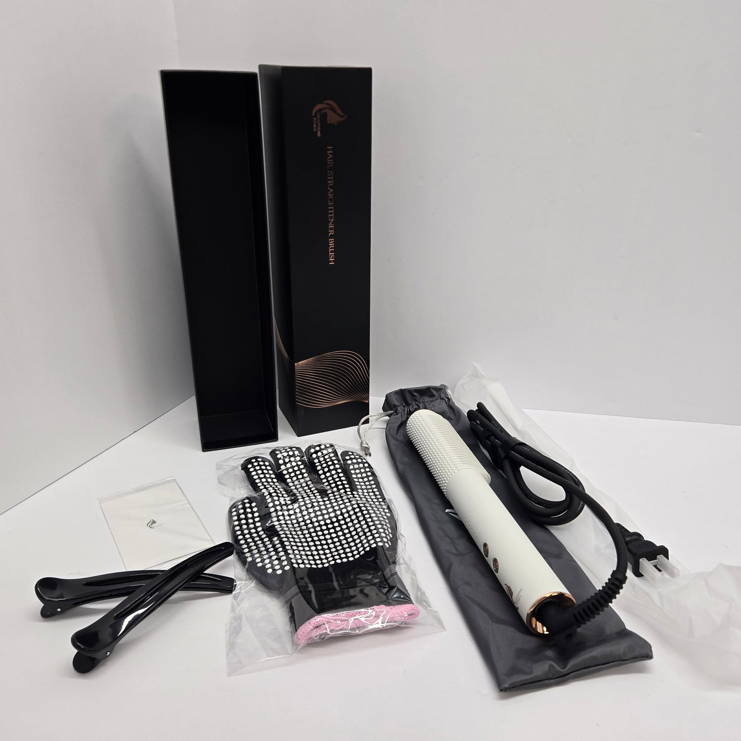 Graphene Times Hair Straightener Brush & Micro Curling Style Tool