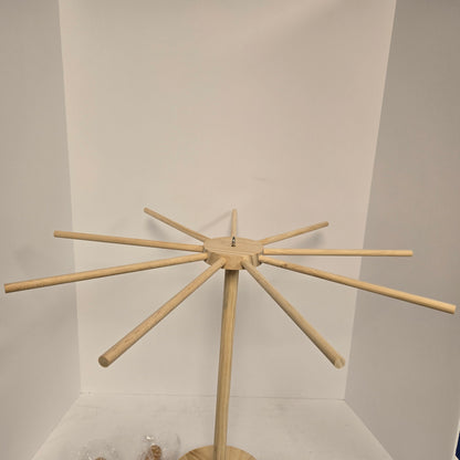 Pasta drying rack with tools