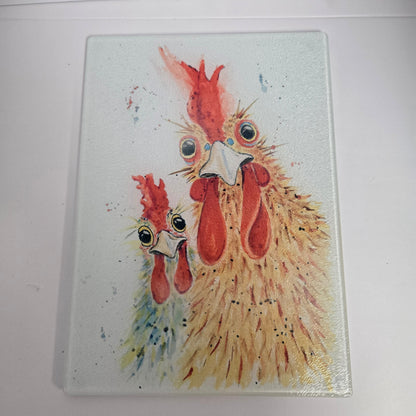 Glass Cutting Board 11" x 8"  - Pick your print