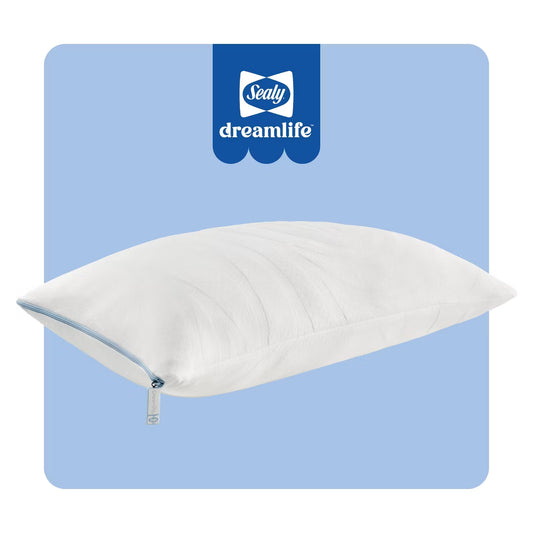 Sealy Dreamlife Standard Soft Machine Washable Shredded Memory Foam Pillow