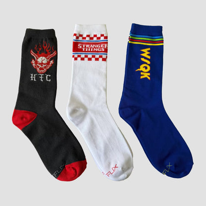 Stranger Things Men’s "Radio Demons" Sock Pack (3-Pack)