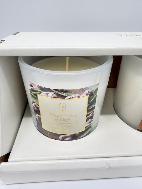 3 pk Milky Glass Everyday Fragrances Candle Gift Set Jar Candle - Threshold