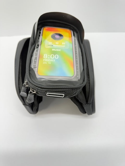 THINKRIDER Water Resistant Hard Shell Frame Phone.Riding Bag for Arm/Bike -Black