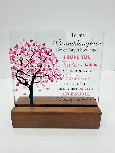 Clear Acrylic Desk Decorative Sign Decor, Multiple Designs