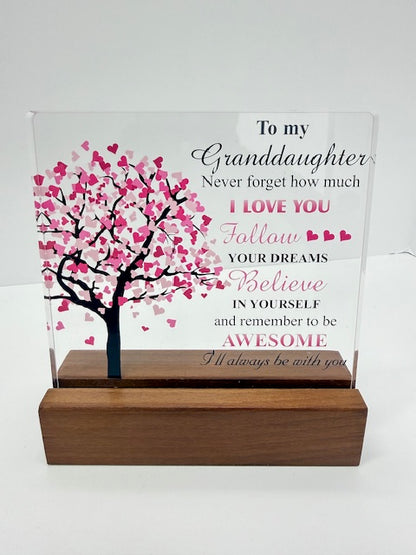 Clear Acrylic Desk Decorative Sign Decor, Multiple Designs