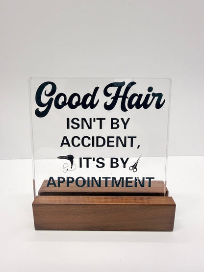 Clear Acrylic Desk Decorative Sign Decor, Multiple Designs