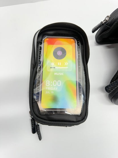 THINKRIDER Water Resistant Hard Shell Frame Phone.Riding Bag for Arm/Bike -Black