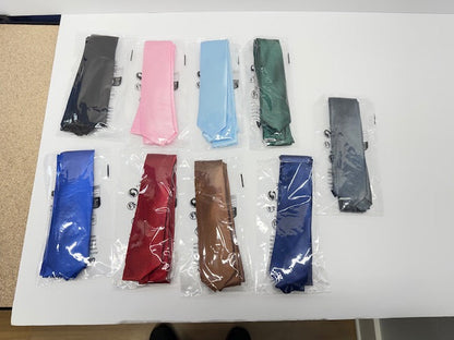 Set of 9- Solid Pure Color Ties Set Business Formal Necktie Tie for boys